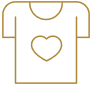 T-shirt with heart symbol