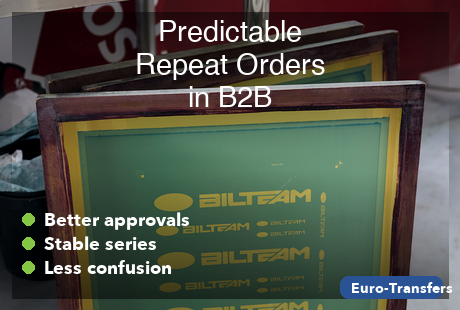How to Keep B2B Repeat Orders Predictable in Textile Decoration