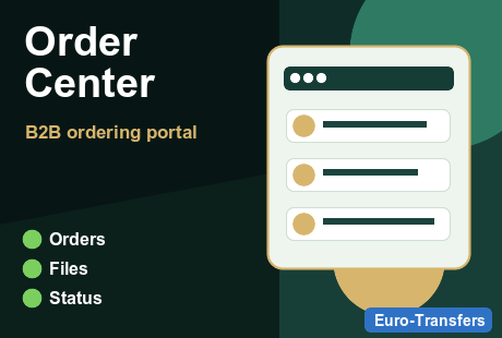 Euro-Transfers Order Center: orders and customer support in one place